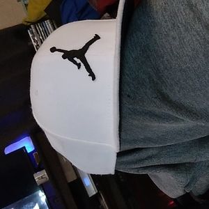White Jordan flat bill snapback